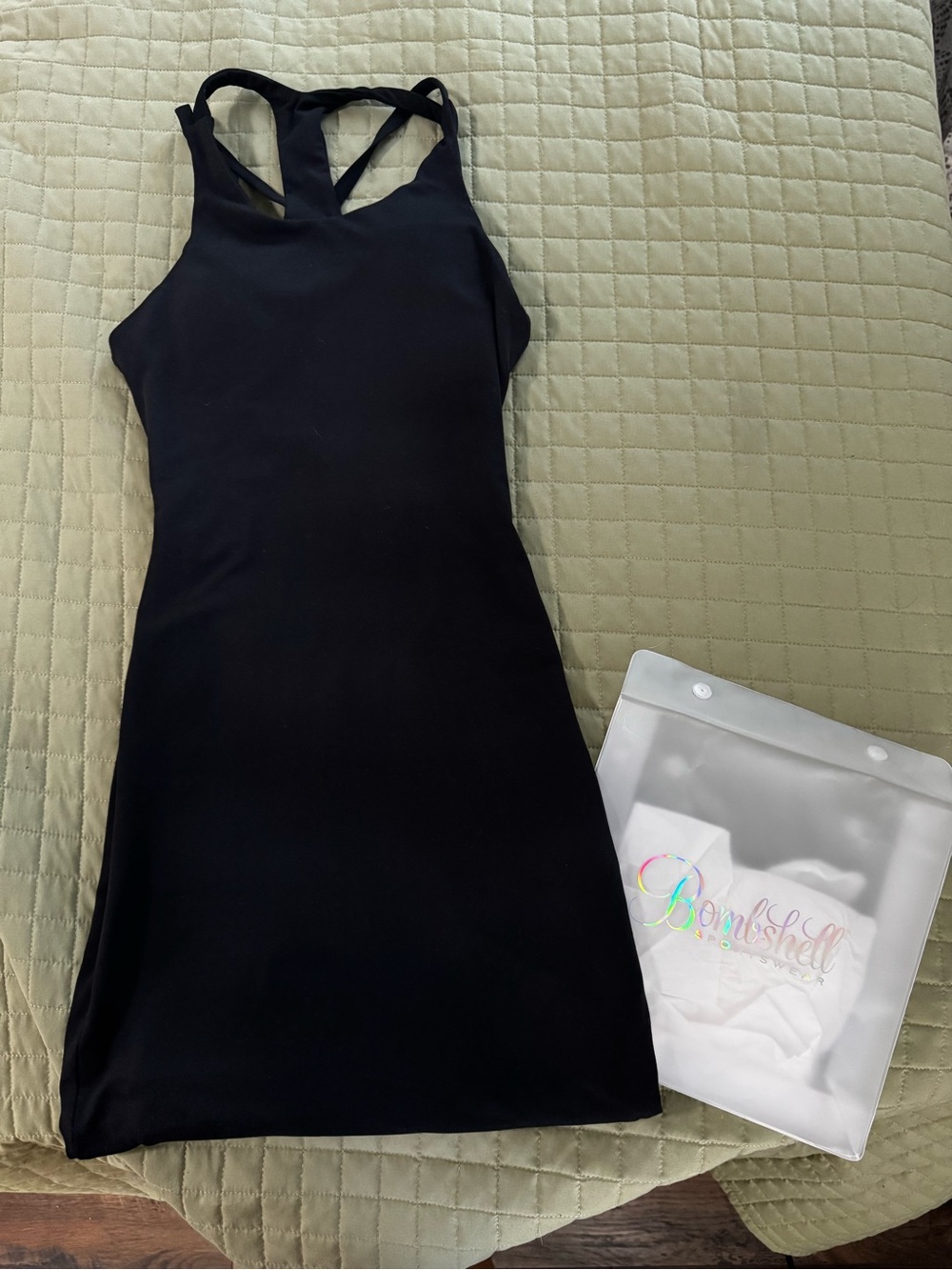 Bombshell sportswear Black Strappy Bodycon Dress